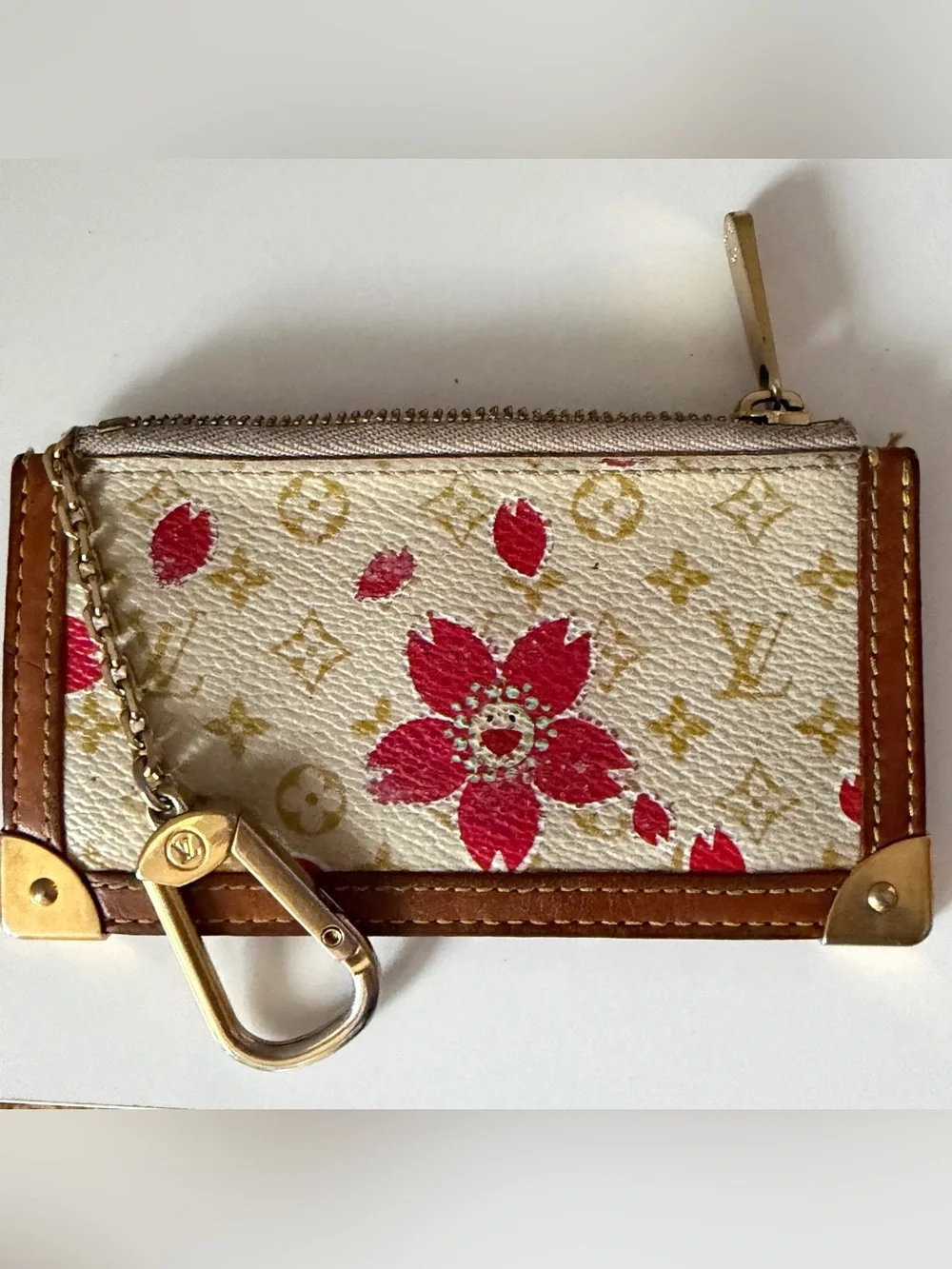 Louis Vuitton Murakami Cherry Blossom Coin Pouch / Key Pouch – Collector Piece